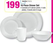 Mainstays 16 Piece Dinner Set