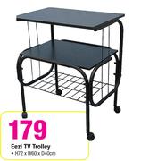 Eezi TV Trolley-H72 x W60 x D40cm