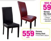 Parsons Dining Chair H101xW44xD62cm Each