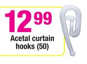 Acetal Curtain Hooks (50)