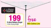 Always Home 3-Arm Rotary Dryer