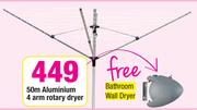 Always Home 50m Aluminium 4-Arm Rotary Dryer