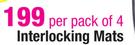 Trojan Interlocking Mats-Per Pack Of 4