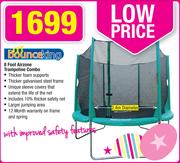 Bounce King 8 Foot Airzone Trampoline Combo
