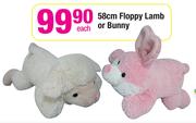 58cm Floppy Lamb Or Bunny Each