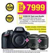 Nikon D3200 DX Twin Lens Bundle