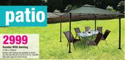 Gazebo With Awning 335X335cm