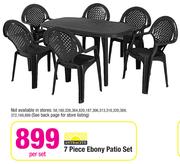 Antracite 7 Piece Ebony Patio Set