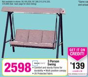 Mainstays 3 Person Swing