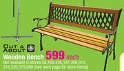Out & About Wooden Bench- Each