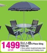 Out & About 6 Piece Sling Patio Set -Per Set