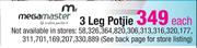 Megamaster 3 Leg Potjie-Each