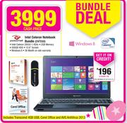 Packard Bell Intel Celeron Notebook Bundle ENTE69