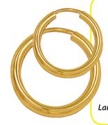 9ct Gold and Silver Large Single Earring Each