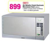 Defy 28L Metallic Finish Electronic Microwave Oven DMO351