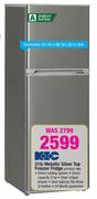KIC 215L Metallic Silver Top Freezer Fridge KTF523/1 ME
