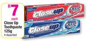 Close Up Toothpaste Assorted-125g Each