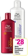 Wella Shampoo Or Conditioner Assorted-500ml Each