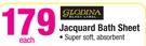 Glodina Jacquard Bath Sheet-Each