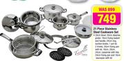 Tissolli 21 Piece Stainless Steel Cookware Set