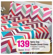 Spicy Zag Queen Duvet Cover