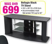  Bellagio Black TV Stand