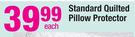 Standard Quilted Pillow Protector-Each