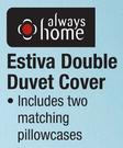 Always Home Estiva Double Duvet Cover