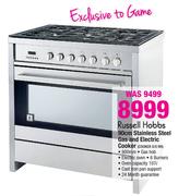 Russell Hobbs 90cm Stainless Steel Gas and Electric Cooker COOKER S/S RH