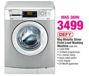 Defy 6kg Metallic Silver Front Load Washing Machine DAW 370