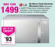LG 56Ltr Mirror Finish Electronic Microwave Oven MS5643GARS