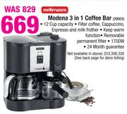 Mellerware Modena 3 In 1 Coffee Bar
