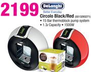 Delonghi 1500W Circolo Black/Red-Each