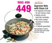 Sunbeam Supreme Wok With Glass Lid