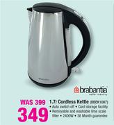 Brabantia 1.7ltr Cordless Kettle-BBEK1007