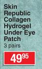 Skin Republic Collagen Hydrogel Under Eye Patch-3 Pairs