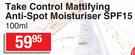 Young Solution Take Control Mattifying Anti Spot Moisturiser SPF15-100ml