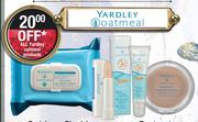 Yardley Oatmeal Facial Cleansing Wipes-30's Per Pack