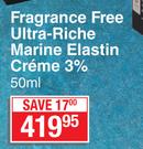 Dermastine Fragrance Free Ultra Riche Marine Elastin Creme 3%-50ml