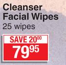 Neutrogena Hydro Boost Cleanser Facial Wipes-25 Wipes