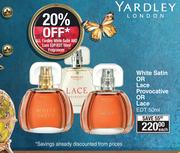 Yardley London White Satin Or Lace Provocative Or Lace EDT-50ml Each