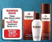 Tabac After Shave Lotion 150ml+Free Deodorant Spray 200ml-Per Pack