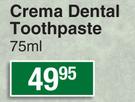 Natur Vital Crema Dental Toothpaste-75ml