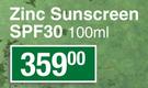 GR8 Zinc Sunscreen SPF30-100ml
