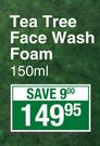Thursday Plantation Tea Tree Face Wash Foam-150ml