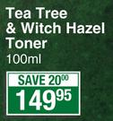 Thursday Plantation Tea Tree & Witch Hazel Toner-100ml