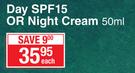 Johnson's Day SPF15 Or Night Cream-50ml Each