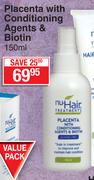 Nu-Hair Placenta With Conditioning Agents Biotin-150ml