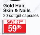 Dis Chem Gold Hair, Skin Nails Softgel-30 Capsules
