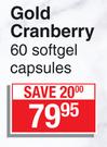 Dis Chem Gold Cranberry Softgel-60 Capsules